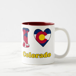 I love Colorado Tweekleurige Koffiemok
