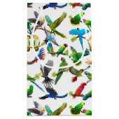 I Love Colorful Parrots Gift Bag Klein Cadeauzakje (Achterkant)