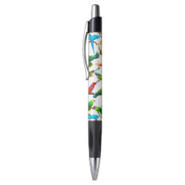 I Love Colorful Parrots Pen
