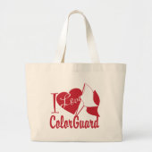 I Love ColorGuard Grote Tote Bag (Voorkant)