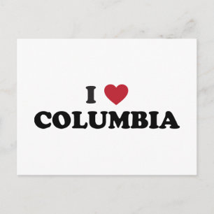 I Love Columbia Missouri Briefkaart