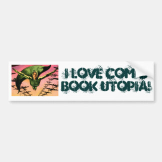 I Love Comic Book Utopia GL One Bumpersticker