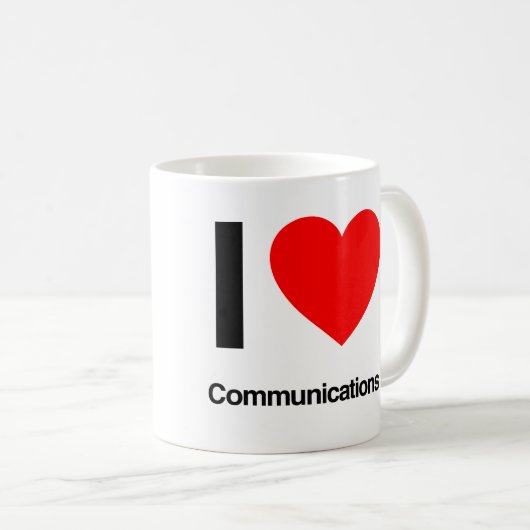 i love communications koffiemok (Voorkant rechts)