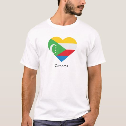 I Love Comoros T-shirt (Voorkant)