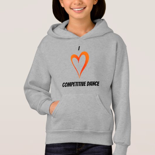 I Love Competitiveness Dance - Kinder Pullover Hoo (Voorkant)