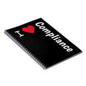 I Love Compliance Gift I Heart Compliance Officer Notitieboek (Rechterzijde)