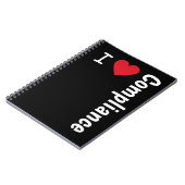 I Love Compliance Gift I Heart Compliance Officer Notitieboek (Linkerzijde)