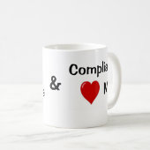 I Love Compliance Heart me Compliance Kantoor Koffiemok (Voorkant rechts)
