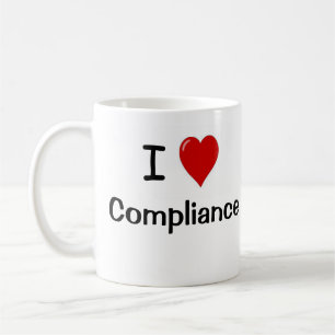 I Love Compliance Heart me Compliance Kantoor Koffiemok