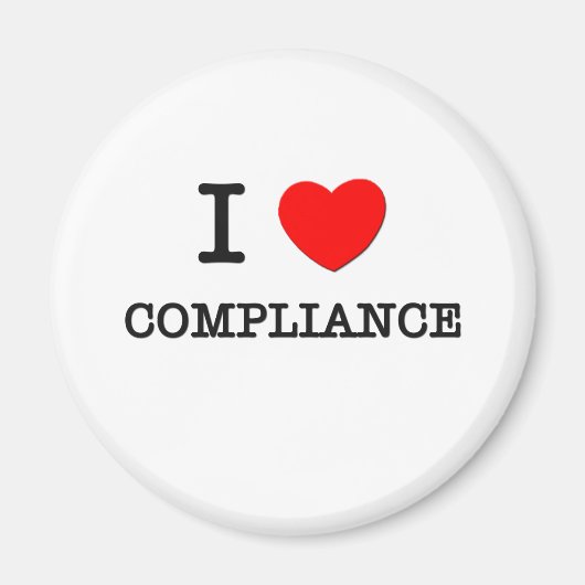 I Love Compliance Magneet (Voorkant)