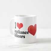 I Love Compliance Officers Koffiemok (Voorkant links)
