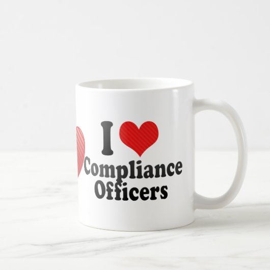 I Love Compliance Officers Koffiemok (Rechts)