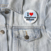 I Love Compliance Officers Ronde Button 5,7 Cm (In situ)