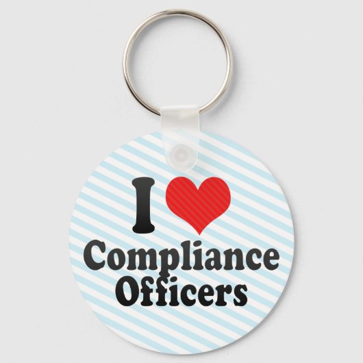 I Love Compliance Officers Sleutelhanger (Voorkant)