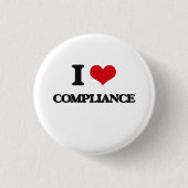 I Love Compliance Ronde Button 3,2 Cm (Voorkant)