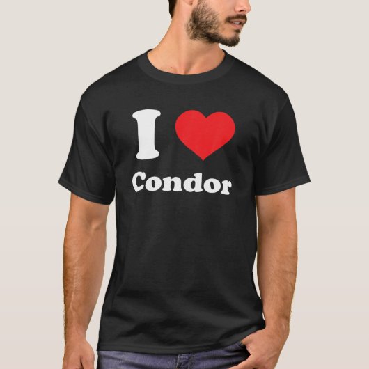 I Love Condor Lovers Animals T-shirt (Voorkant)