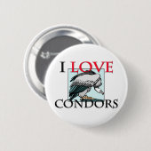 I Love Condors Ronde Button 5,7 Cm (Voorkant /achterkant)