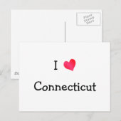 I Love Connecticut Briefkaart (Voorkant / Achterkant)