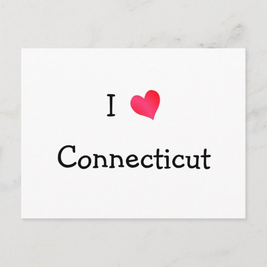 I Love Connecticut Briefkaart (Voorkant)