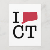 I Love Connecticut Briefkaart (Voorkant)
