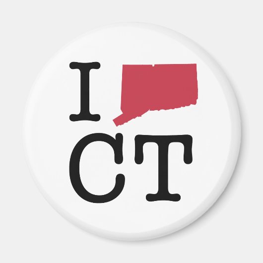 I Love Connecticut Magneet (Voorkant)