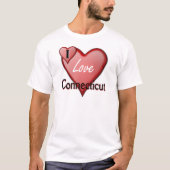 I Love Connecticut T-shirt (Voorkant)