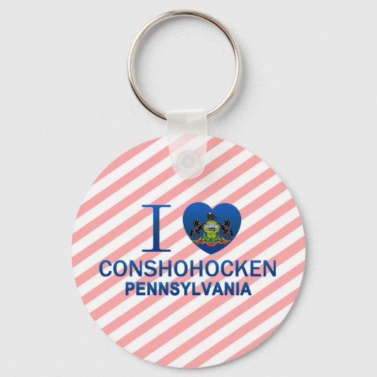 I Love Conshohocken, PA Sleutelhanger (Voorkant)