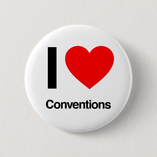 i love conventies ronde button 5,7 cm (Voorkant)
