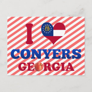 I Love Conyers, Georgia Briefkaart