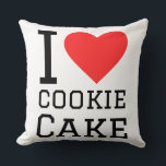 I love cookie cake  kussen<br><div class="desc">I love cookie cake ,  for food lovers</div>