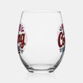 I love cooking with you printed apron wijnglas zonder voet (Rechts)