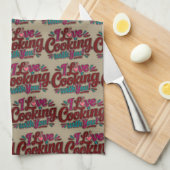 I love cooking with you theedoek (Quarter Fold)