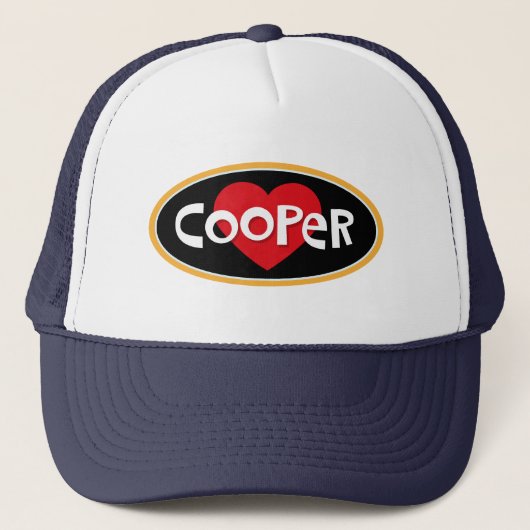 I Love Cooper Trucker Pet (Voorkant)