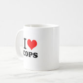 I Love Cops Koffiemok (Voorkant links)