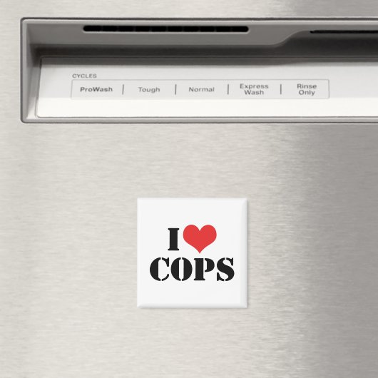 I Love Cops Magneet (Insitu (Vaatwasser))