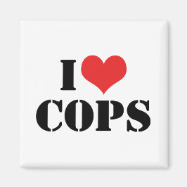 I Love Cops Magneet