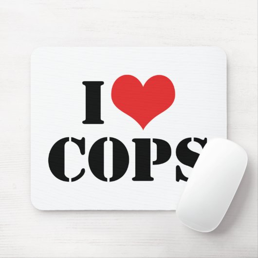 I Love Cops Muismat (Met muis)