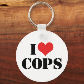 I Love Cops Sleutelhanger (Voorkant)
