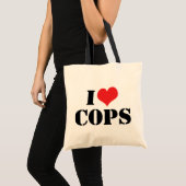 I Love Cops Tote Bag (Voorkant (product))