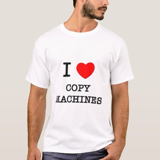 I Love Copy Machines T-shirt (Voorkant)