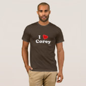I Love Corey T-shirt (Voorkant volledig)