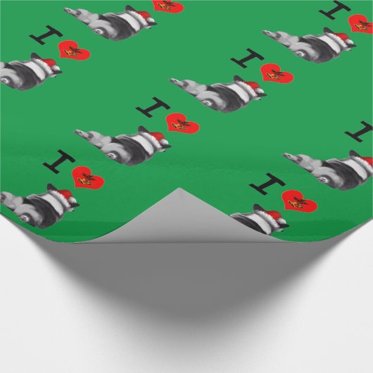 I Love Corgis Cadeaupapier (Hoek)