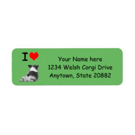 I Love Corgis Etiket