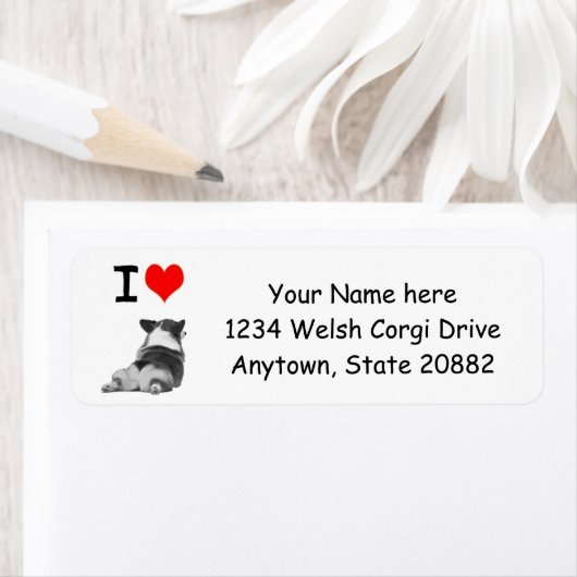 I Love Corgis Etiket (Insitu)