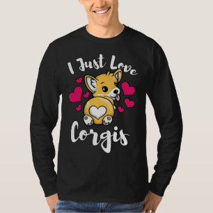 I Love Corgis Funny Pem Welsh Corgi 986 T-shirt