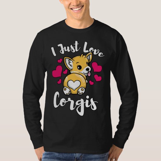 I Love Corgis Funny Pem Welsh Corgi 986 T-shirt (Voorkant)