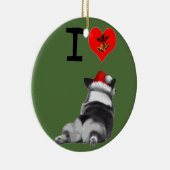I Love Corgis Keramisch Ornament (Rechts)