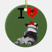 I Love Corgis Keramisch Ornament (Voorkant)