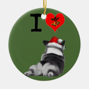 I Love Corgis Keramisch Ornament