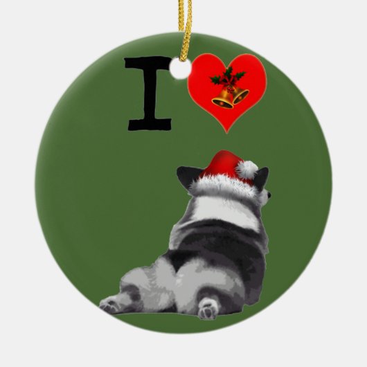 I Love Corgis Keramisch Ornament (Voorkant)